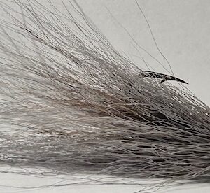 fishing lure with hair on tail