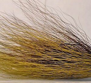 Fishing lure with hair on tail