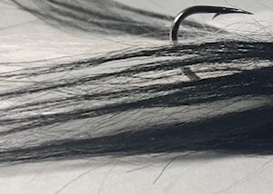 fishing lure with hair on the tail