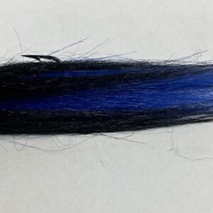 Fishing lure with hair coming out the end