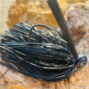 Dark gray/blue color fishing jig