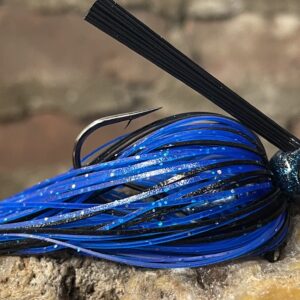 Blue fishing swim jig